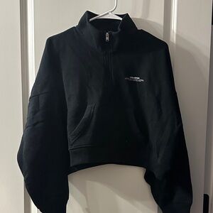 Hollister Black Women's Quarter Zip Sweater